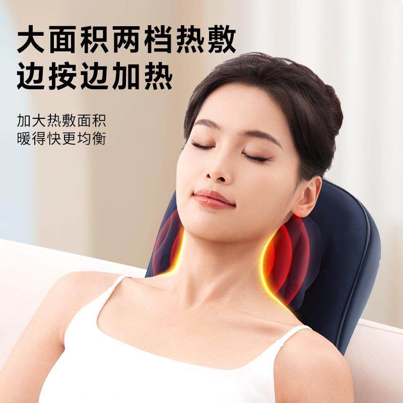 家用颈椎按摩器斜方肌揉捏神器腰部背部肩颈按摩仪夹捏脖子靠垫枕