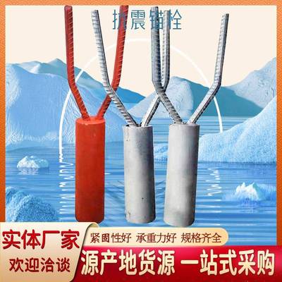 桥梁抗震锚栓桥墩桥台防震锚栓配套橡胶支座防震锚栓