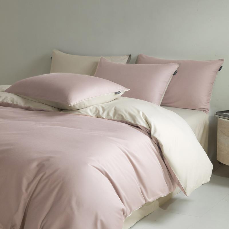 A类母婴级100支全棉四件套纯棉轻奢简约加厚床单被套床上用品