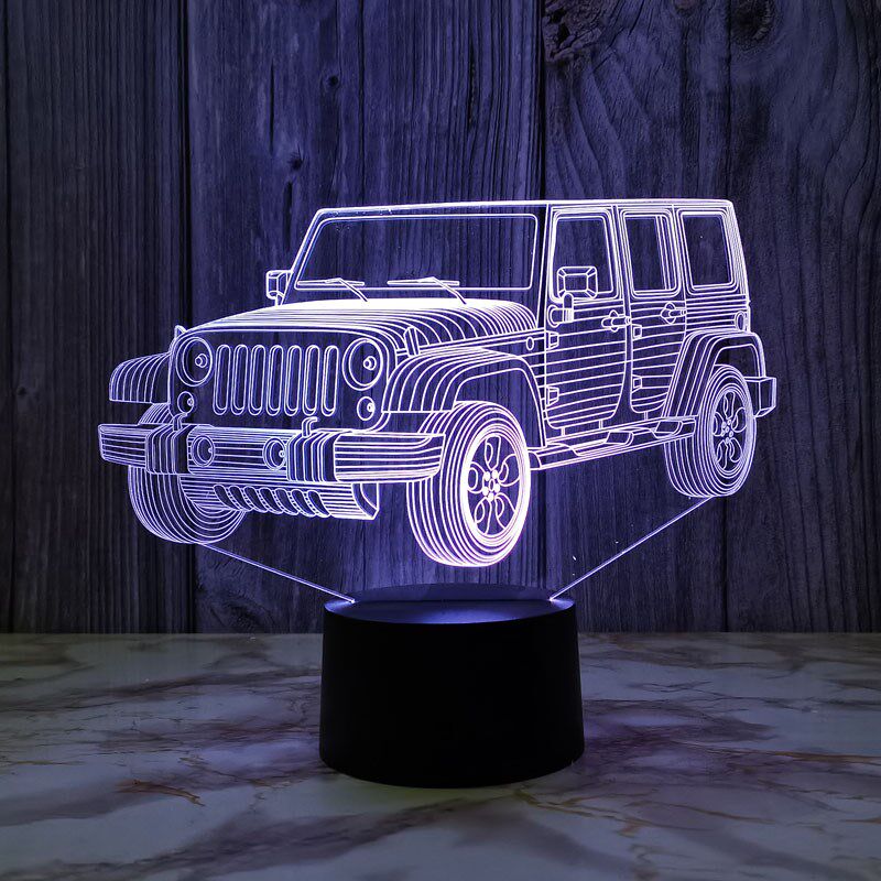 创意视觉装饰小夜灯usb插电触控变色桌面氛围灯会场夜灯酒吧桌灯