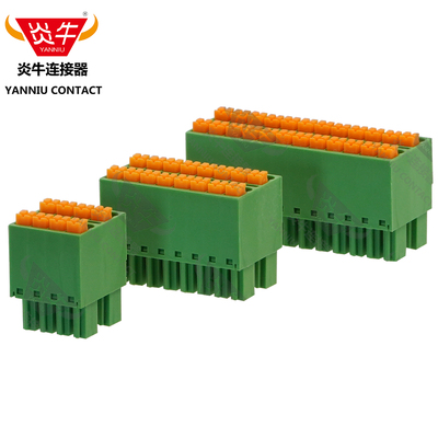 3.81mm炎牛层免螺丝接线端子YN15EDGKNHC/FM1.5-ST/KF2EDGKNH