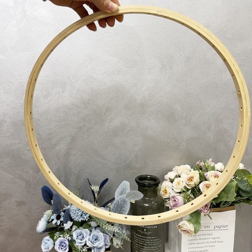婚庆打孔婚礼圆环竹圈道具吊顶背景舞台迎宾区挂件diy装饰布