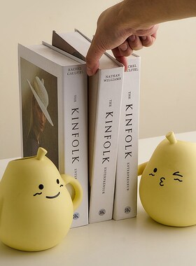 抱抱梨陶瓷花瓶摆件家居客厅电视柜酒柜装饰品办公室书房书档摆设