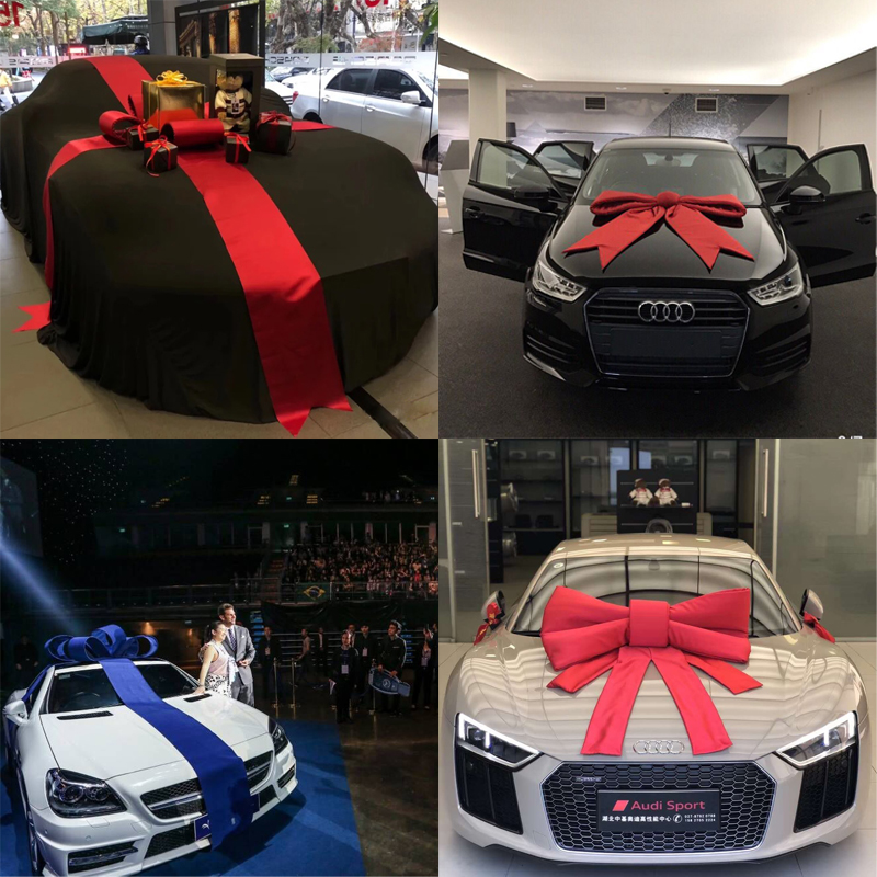 汽车s店展厅布置新车展车蝴蝶结装饰提车交车蝴蝶结交车仪式用品