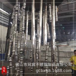 仿真竹节管 铝管压竹节 装饰用镀锌压花管 不锈钢管仿竹管