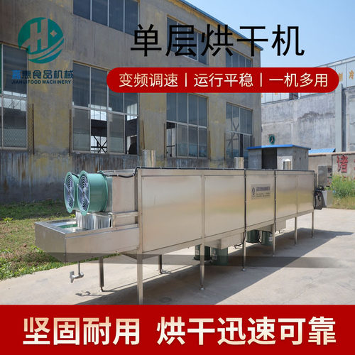 单层网带式烘干机 烘干食品多层网带式烘干机 单层烘干机