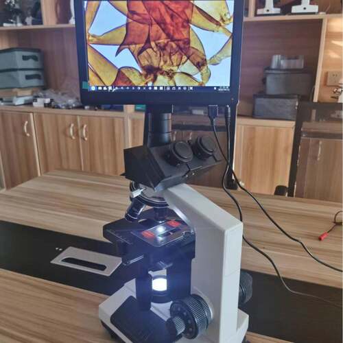 显示屏生物显微镜XSZ-107单目双目三目头学校科研用清晰