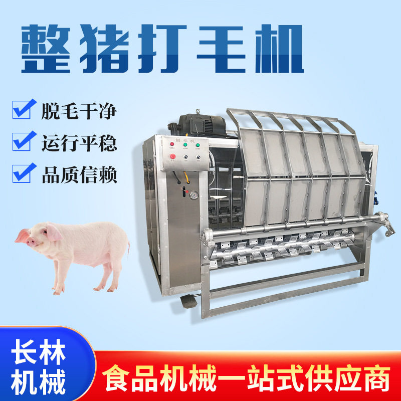 不锈钢全自动刨毛机 宰杀整猪脱毛机  搭配烫池使用整套屠宰设备