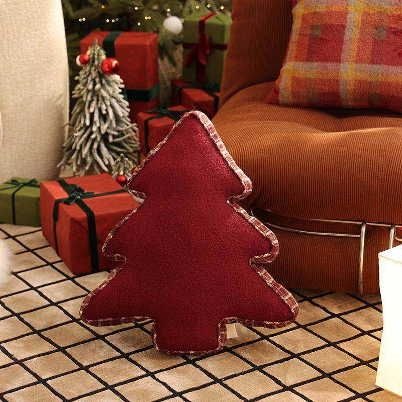 圣诞抱枕节日装饰圣诞节客厅氛围感布置圣诞树靠垫红色复古靠枕,电子元器件市场,其它元器件,淘宝优惠券,粉丝福利购,淘宝优惠卷