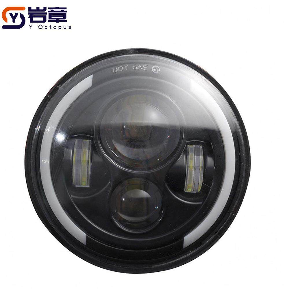 7寸牧马人半圆四珠led大灯高亮天使眼汽车大灯改装越野车前大灯,3C数码配件,其它配件,淘宝优惠券,粉丝福利购,淘宝优惠卷