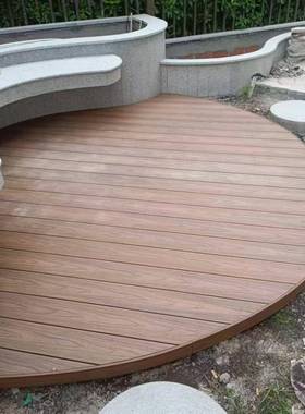 二代共挤塑木地板室外防腐木塑露台地板自铺营地平台地板WPC地板