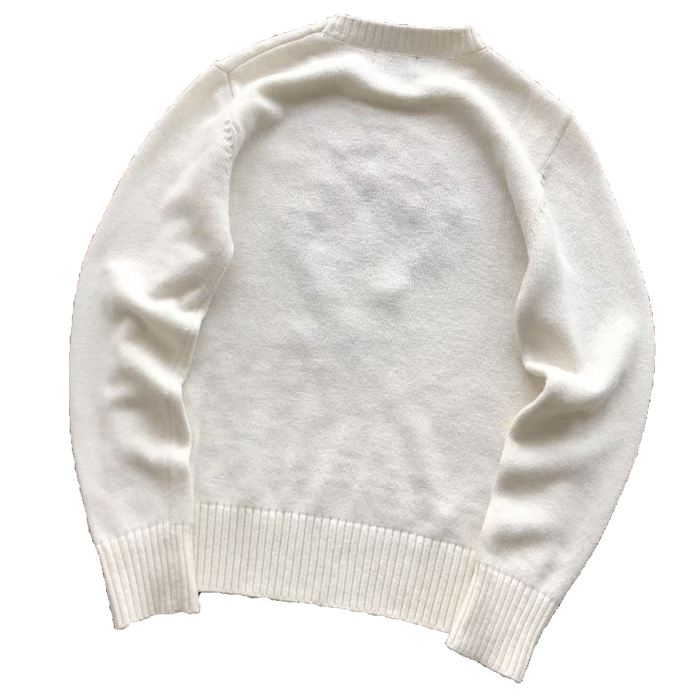 thumbnail for White peaked hat blue and white striped jacket can be 22111902 white sweater