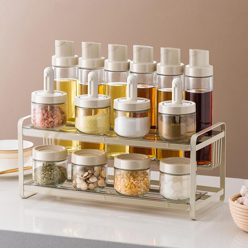 调料盒套装玻璃调味瓶调料罐家用盐罐调味瓶罐收纳组合装厨房用品