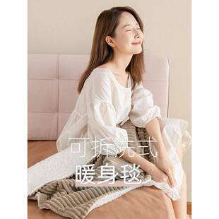 三春暖脚神器办公室加热坐垫冬天电热毯盖腿暖身毯小型护膝取暖器