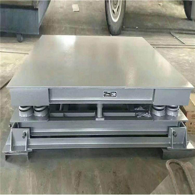 3吨弹簧缓冲电子地磅 双层加厚8mm平板秤 scs10T打印 缓冲地磅