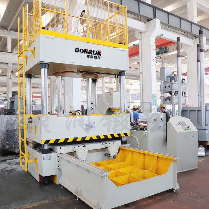 鼎润120吨轮胎模具试验机移动工作台PLC控制液压机120T四柱油压机