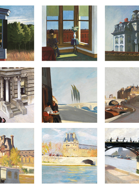 爱德华霍普Edward Hopper人像风景背景墙小众挂画客厅餐厅装饰画