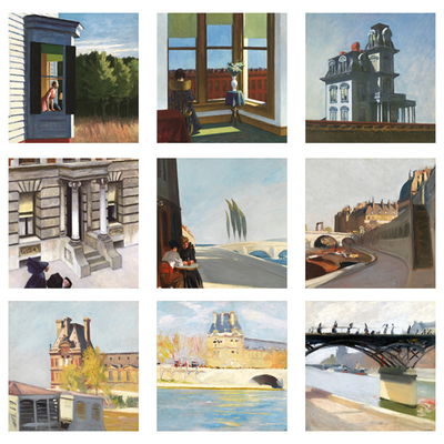 爱德华霍普Edward Hopper人像风景背景墙小众挂画客厅餐厅装饰画