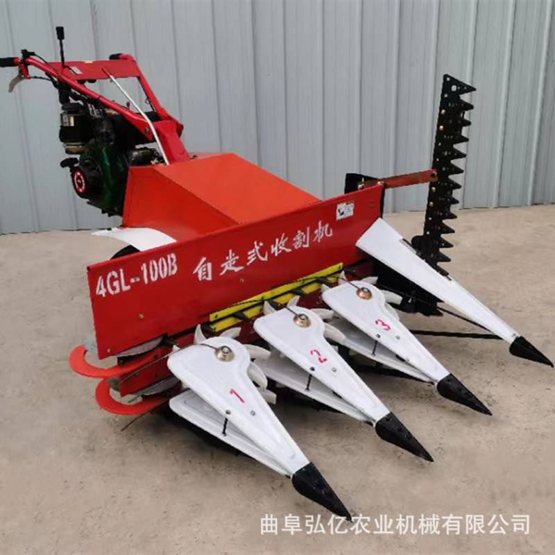 农用青稞小麦收割机7.5马力燕麦黄豆割晒机南方牧草加高收获机