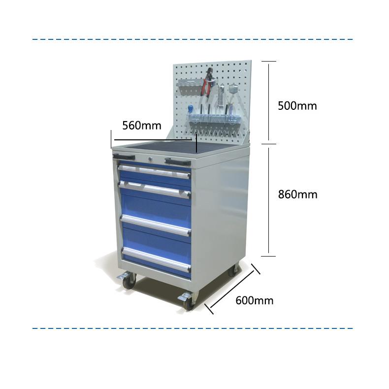 工具车 重型工具车厂家 工具柜手推式抽屉式工具车带挂板的工具车