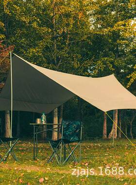 BLUEFIELD蓝色领域 原牧六角天幕 多功能涂银防水天幕凉棚