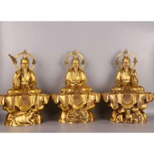 杨铜记 铜三清 铜三清 元始天尊 灵宝天尊 道德天尊铜像