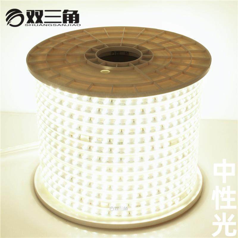 中性光3030高亮工程款防水2835高压220柔性软led灯带户外灯条