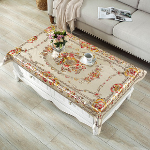 PVC茶几桌布防水防油防烫免洗茶几垫茶几巾防尘盖布餐桌布饭桌布