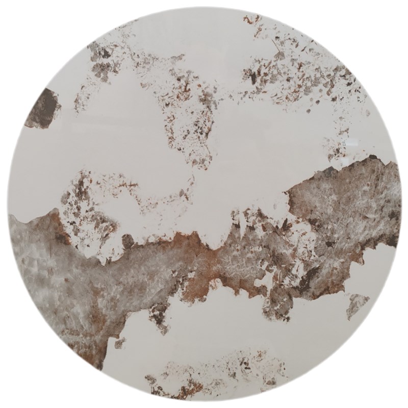 岩板桌面圆形餐桌大理石定制简约现代转盘圆桌茶几台面桌面板