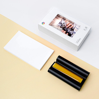 极印原装六寸相纸留声照片打印机热升华色带彩色光面珠面装张