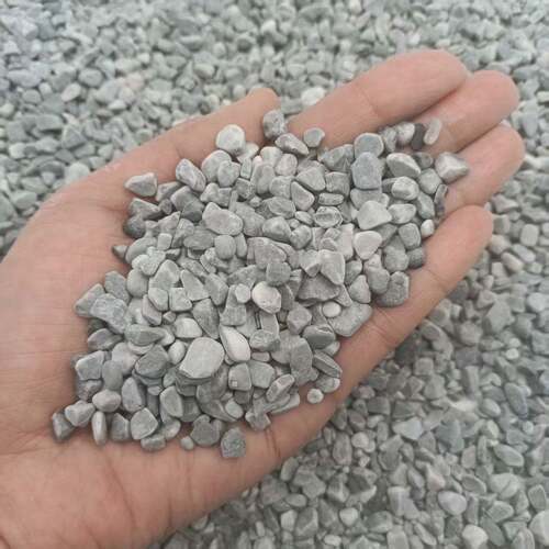 灰碎石深灰砾石浅灰小石子园林景观庭院建设散铺造景浅灰石子灰碎