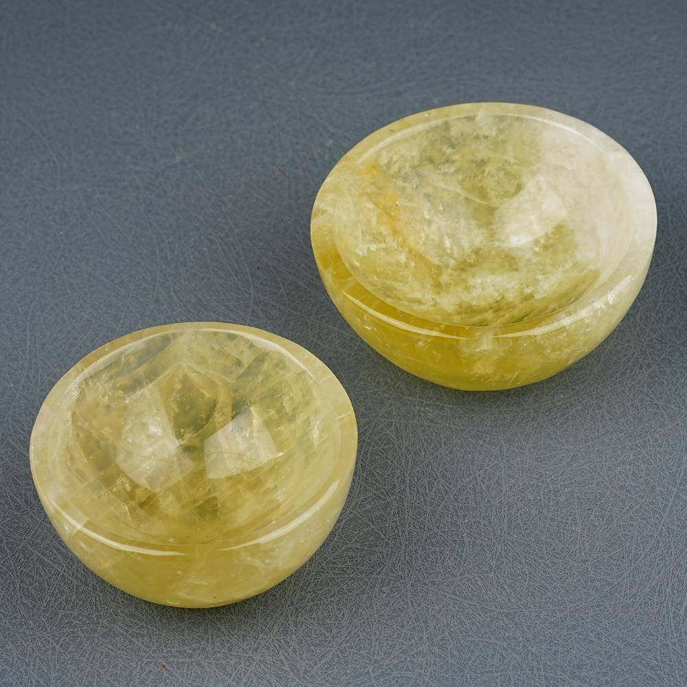 天然黄水晶碗厂家现货黄水晶饰品家用装饰黄水晶碗天然水晶