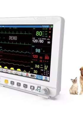 Animal 12 Inch 6 Parameters Veterinary Patient Monitor ECG