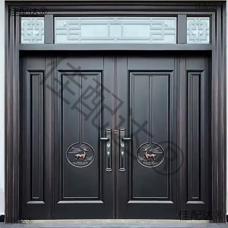 锌合金别墅大门双开门农村自建房进户大门入户防盗门家用乡村X20