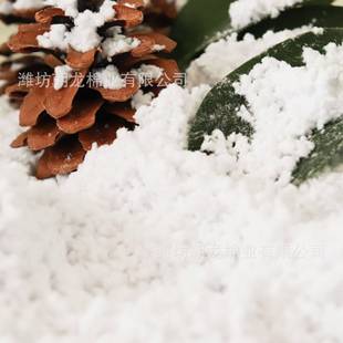 圣诞仿真雪花棉絮干雪粉人工假雪拍摄雪景布置雪飘粉人造假雪棉粉