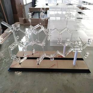 透明亚克力造型摆件现代风有机玻璃dna模型桌面装饰品