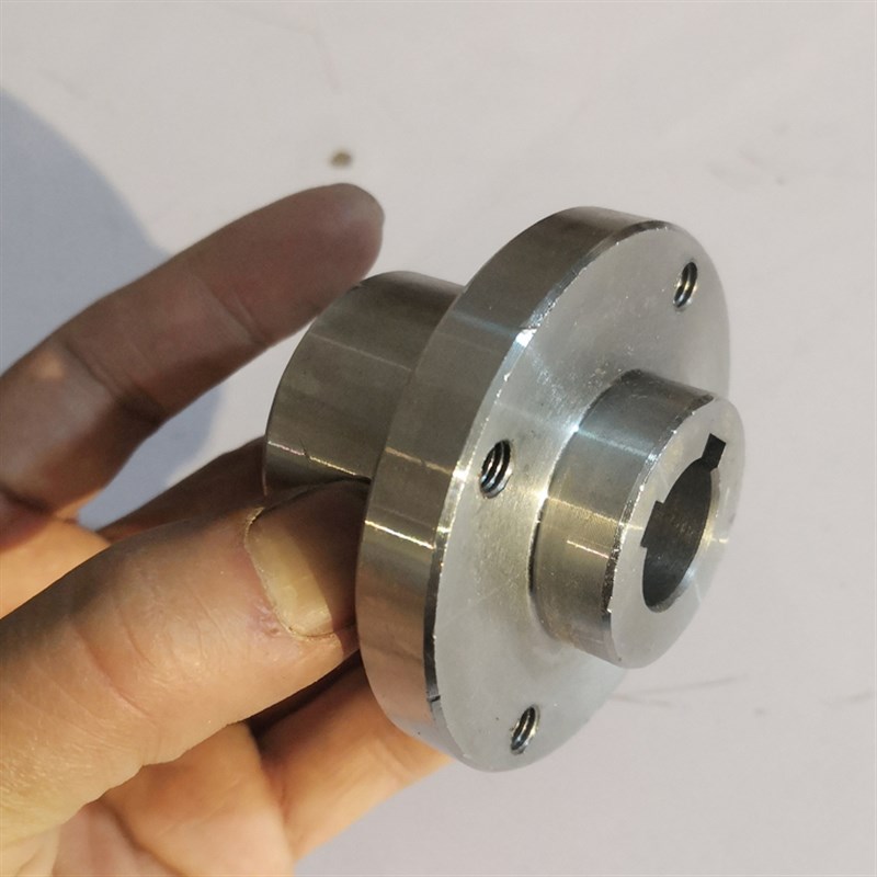 12号联轴器法兰连轴器铁质钢质驱动轮主动轮定制内孔8/10/17mm