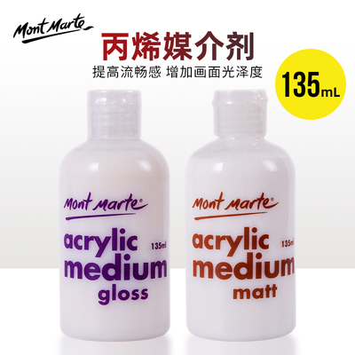 蒙玛特丙烯调和液 亮光凝胶透明保护漆 亚光剂画具亚光凝胶艺术创