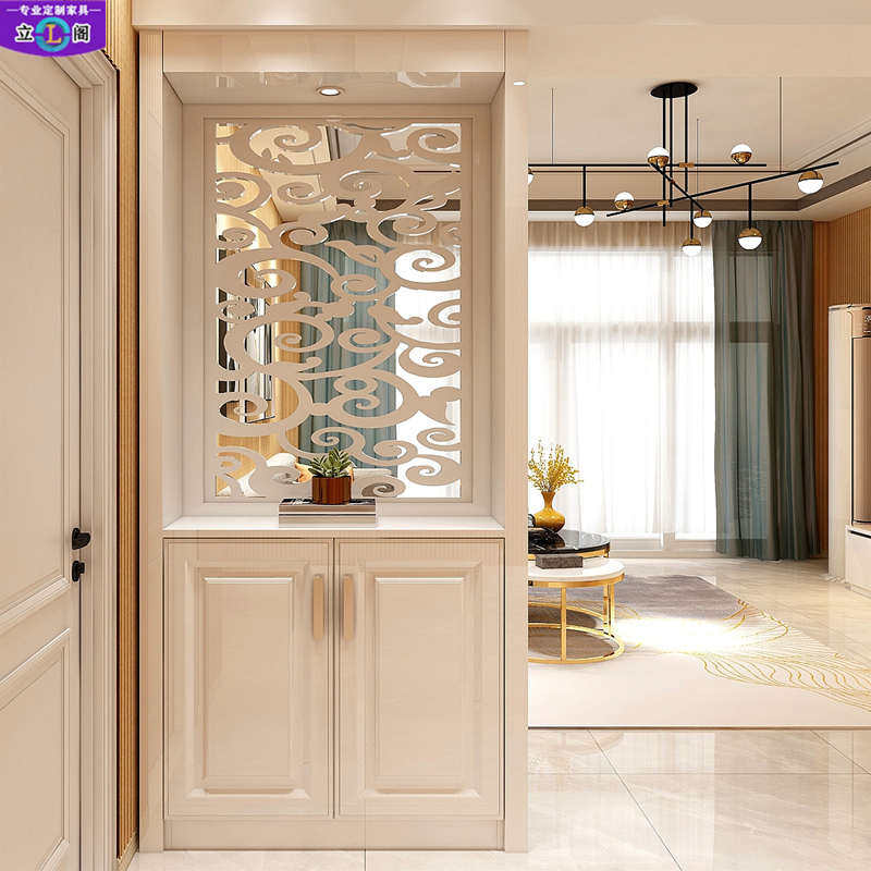 入户装饰玄关隔断柜现代北欧柜简约鞋柜屏风镂空旁客厅门厅沙发