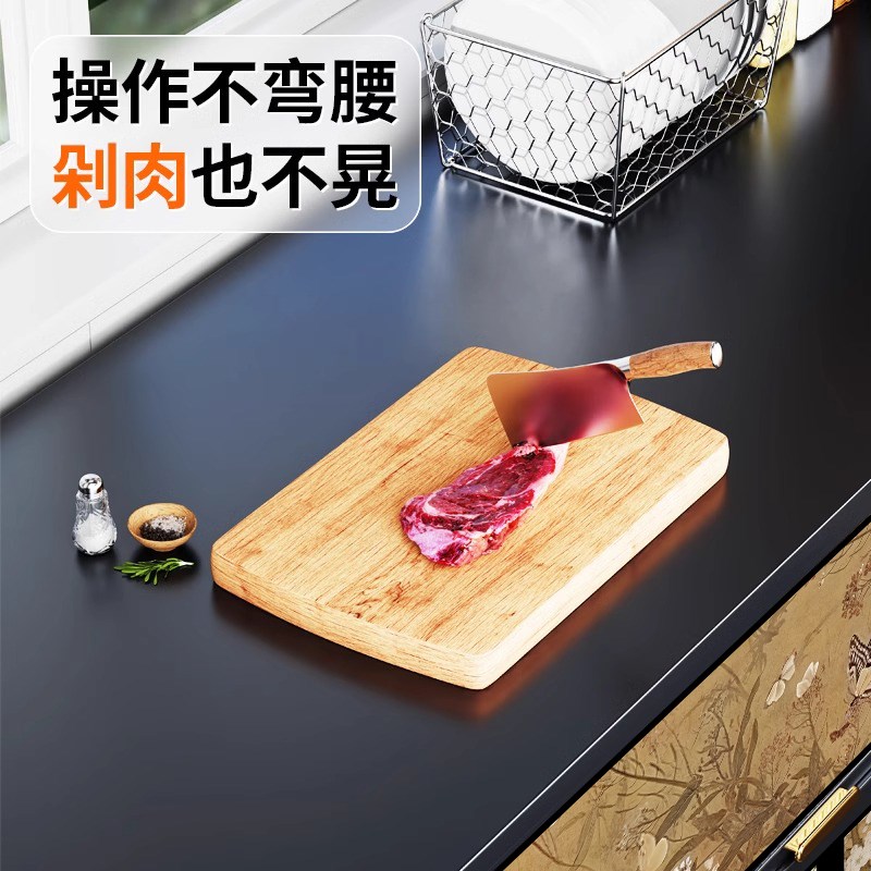 厨房多功能置物架多层收纳柜落地微波炉锅具家用橱柜储物柜三层柜