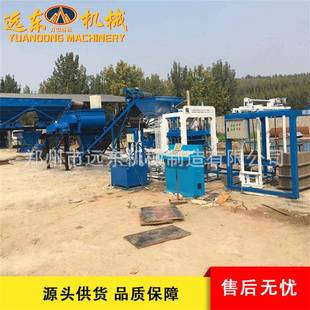 2-45斜推款全自动制砖机建筑垃圾河沙炉渣免烧砖机路面透水免烧砖