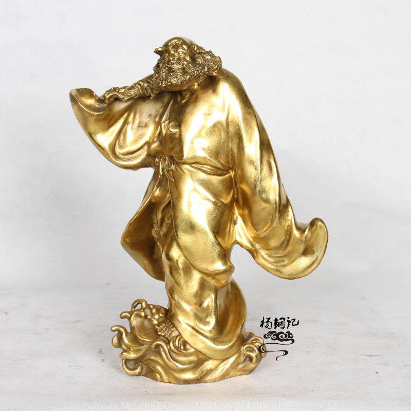 杨铜记 （赛龙铜器） 铜 过江 达摩工艺品 铜器 摆件工艺品