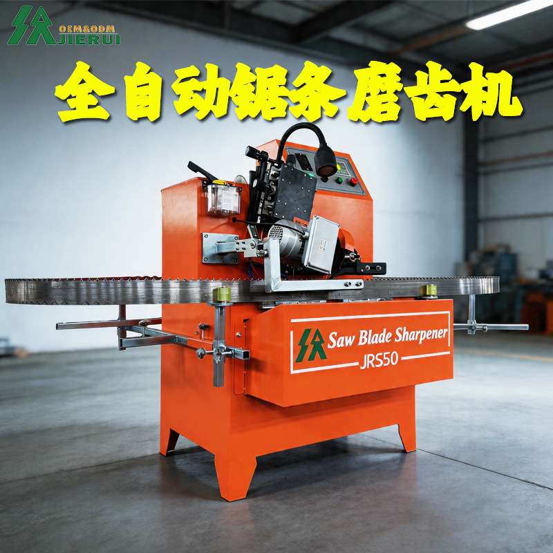 杰睿全自动数控磨齿机 木工带状锯条梯平齿修磨机高速钢磨齿设备