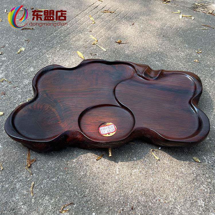 整块独板茶盘老挝大红酸枝原木随型茶台工夫茶木茶海交趾黄檀现货