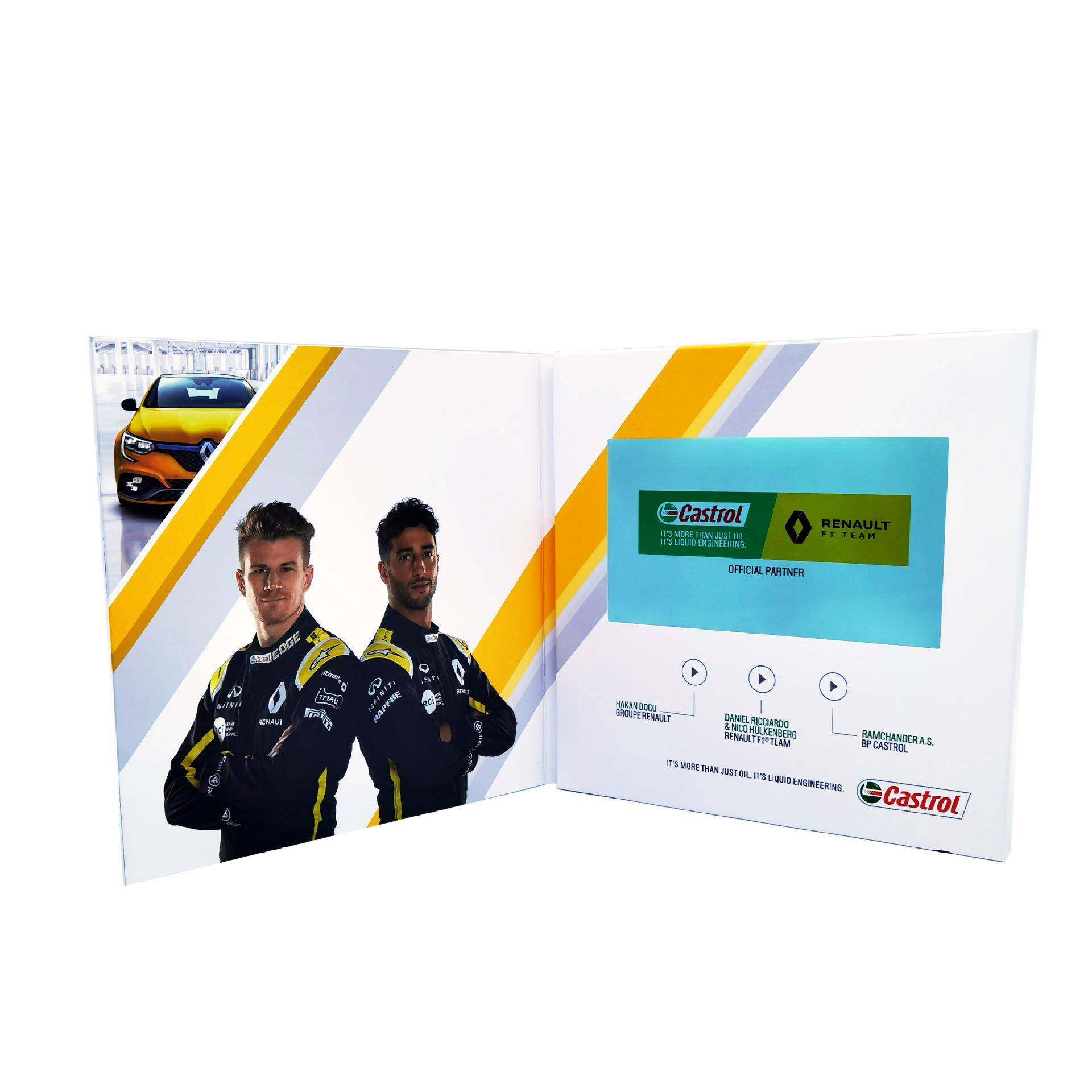 7寸LCD显示屏视频贺卡高端智能节日祝福卡LED视频播放电子贺卡