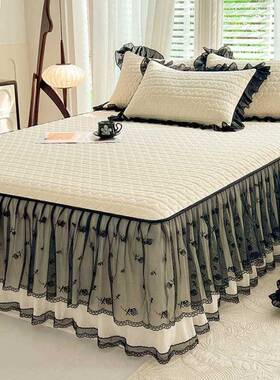 薄款可机洗夏被凉感黑色纱边宿舍单双人非全棉被子柔软透气