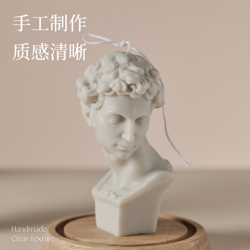 北欧复古人物人像香薰蜡烛礼盒小众高级礼物造型艺术香氛装饰摆件