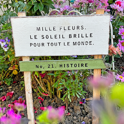 花园花插牌木质杂货日系复古做旧木牌花盆花园装饰插牌园艺杂货