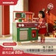 木顽兔儿童玩具女孩玩具厨房木质玩具生日礼物仿真过家家燃气灶