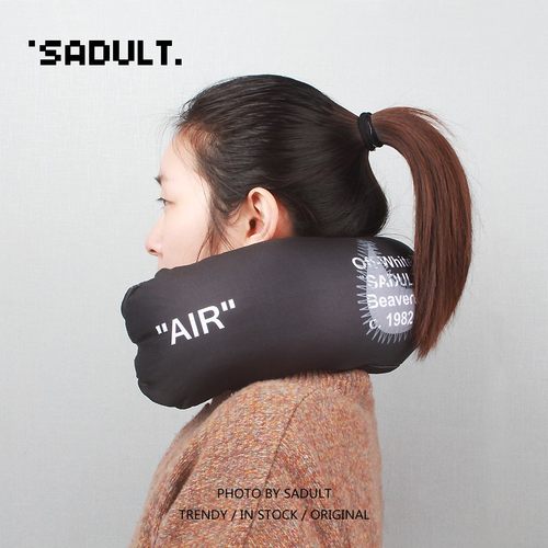 恶搞车用飞机旅行U形枕头护颈脖子颈椎枕颗粒办公室午休午睡U型枕